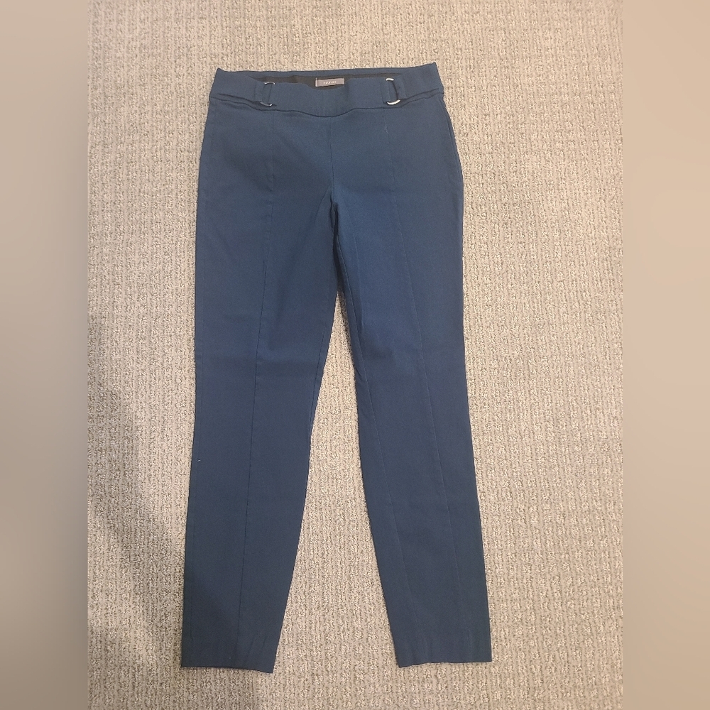 Maurices Teal Fitted Cropped Pant, S-Reg
